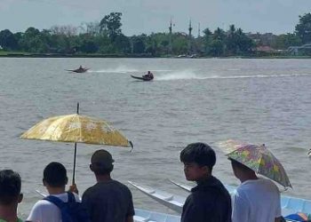 Tarik Perhatian Masyarakat, Lomba Balap Ketinting Meriahkan Perayaan Erau di Kukar