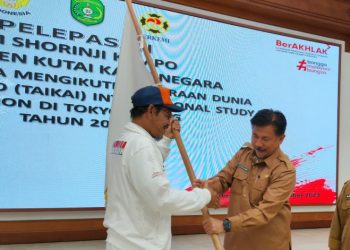 Pemkab Kukar Lepas Puluhan Atlet Shorinji Kempo Untuk Ikuti Kejuaraan Dunia di Jepang