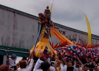 Diarak Menuju Kutai Lama, Prosesi Mengulur Naga Ramaikan Pelaksanaan Erau