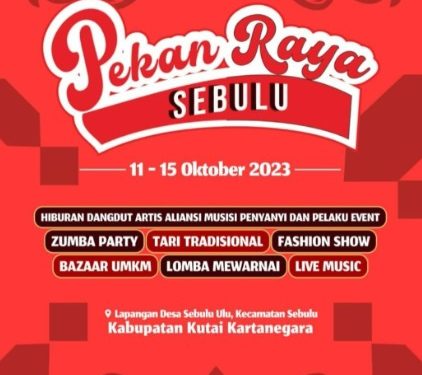 Beragam Hiburan Siap Ramaikan Festival Pekan Raya Sebulu 2023