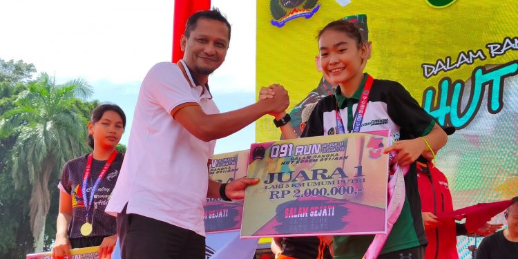 Nidya Listiyono Ingatkan Pentingnya Olahraga Dan PHBS Dalam HUT Korem 091/ASN