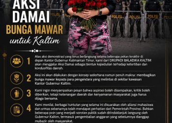 Di Tengah Ramainya Demo, DRUPADI Baladika Pilih Gelar Aksi Damai di Kantor Gubernur Kaltim